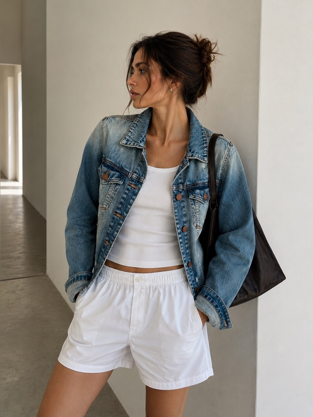 STS Blue Oversized Boyfriend Distressed Denim Jacket XS